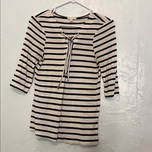 Black and White Striped Shirt
